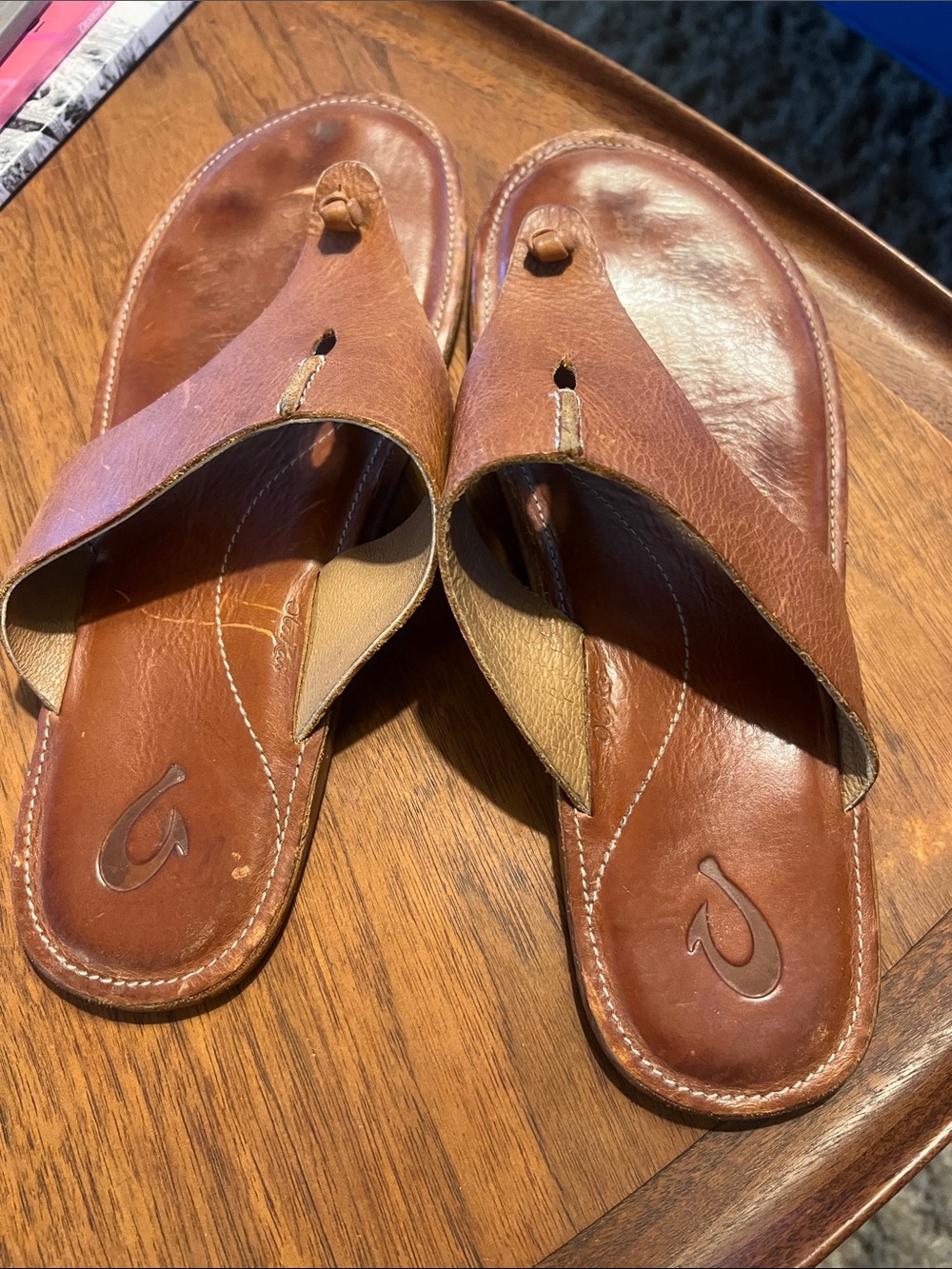OluKai Leather Flip Flops - Picture 3 of 4